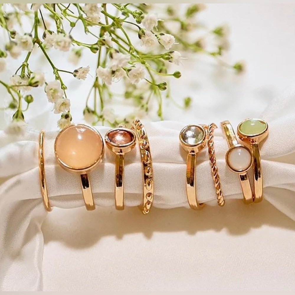NWT Silver Star Moon Knuckle Ring Set, AVAILABLE IN SILVER OR GOLD TONES